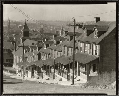 Domy dwurodzinne w Betlejem, Pensylwania autorstwa Walker Evans