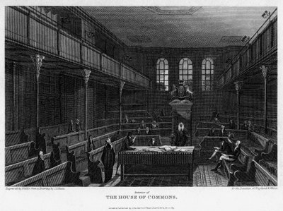 Izba Izby Gmin, Westminster, Londyn, 1815. autorstwa Wallis