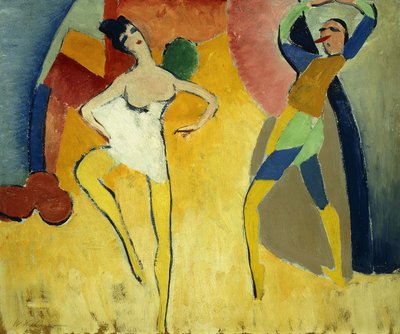 Pierrot i Pierrette autorstwa Walt Kuhn