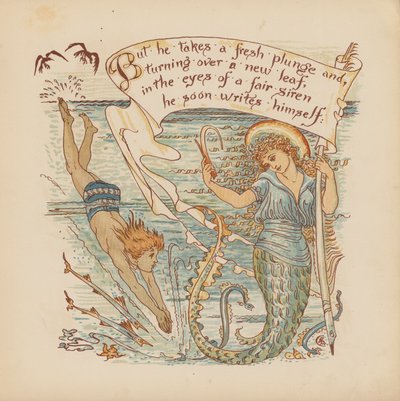 Ilustracja do Pothooks and Perseverance autorstwa Waltera Crane