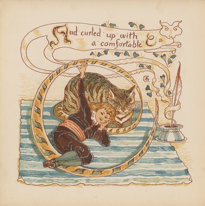 Ilustracja do Pothooks and Perseverance autorstwa Waltera Crane