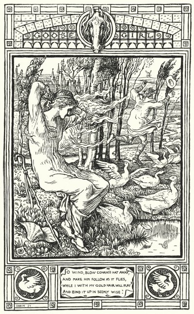 Gęsiareczka (rycina) autorstwa Walter (after) Crane