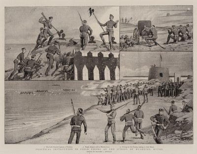 Praktyczny instruktaż strzelania w terenie w Szkole Muszkieterów w Hythe autorstwa Walter Charles Horsley