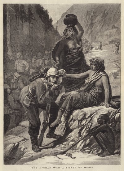 Wojna afgańska, Siostra Miłosierdzia autorstwa Walter Charles Horsley