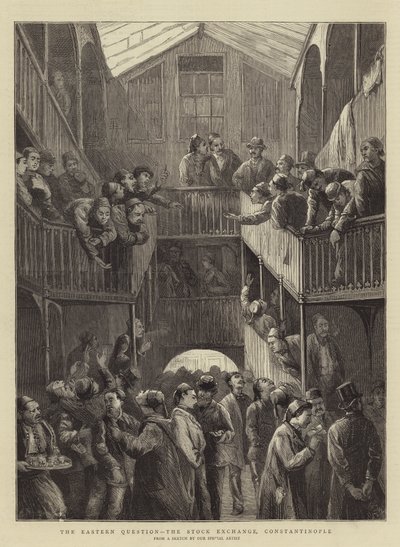 Kwestia wschodnia, Giełda Papierów Wartościowych, Konstantynopol autorstwa Walter Charles Horsley