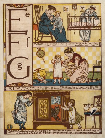 Alfabet (kolor lito) autorstwa Walter Crane
