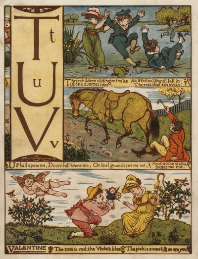 Alfabet (kolor lito) autorstwa Walter Crane