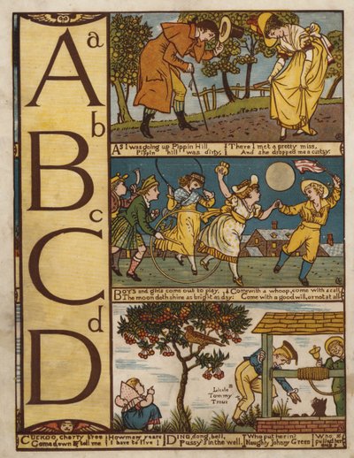 Alfabet (kolor lito) autorstwa Walter Crane