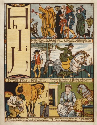Alfabet (kolor lito) autorstwa Walter Crane