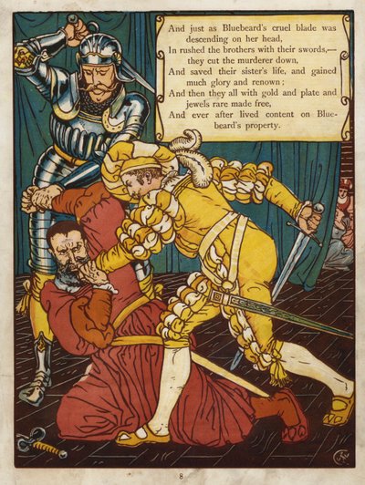 Sinobrody (kolor lito) autorstwa Walter Crane