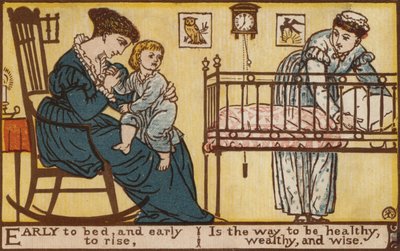 Wcześnie spać i wcześnie wstać (kolor lito) autorstwa Walter Crane