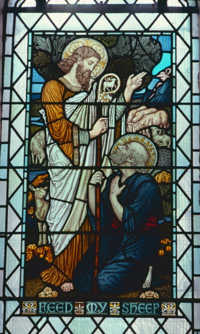 "Feed My Sheep" de Walter Crane (1845-1915)polonês autorstwa Walter Crane