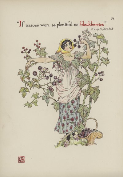 Kwiaty z Ogrodu Szekspira autorstwa Walter Crane