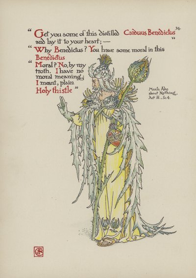 Kwiaty z Ogrodu Szekspira autorstwa Walter Crane