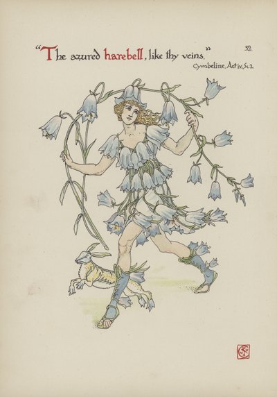Kwiaty z Ogrodu Szekspira autorstwa Walter Crane