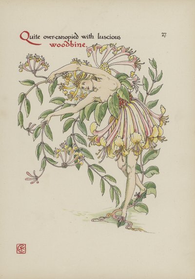 Kwiaty z Ogrodu Szekspira autorstwa Walter Crane