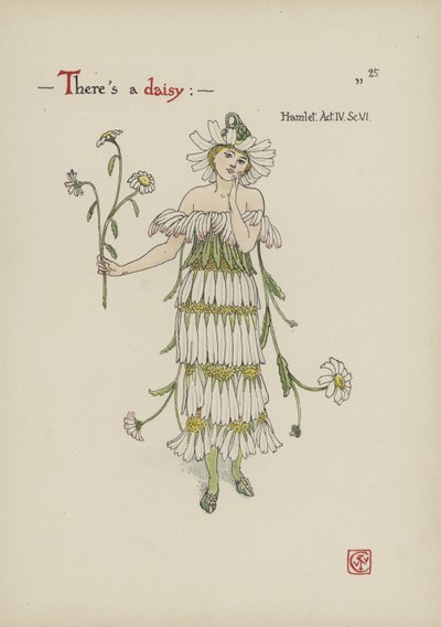 Kwiaty z Ogrodu Szekspira autorstwa Walter Crane