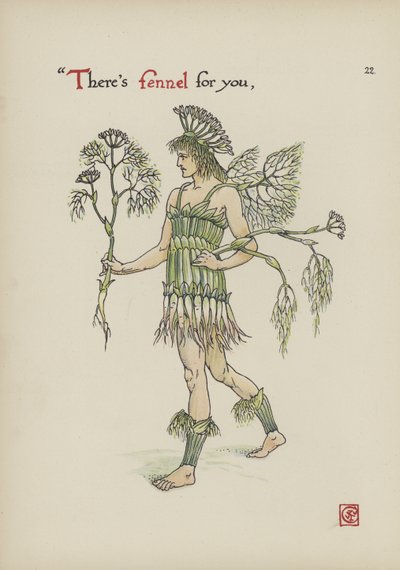 Kwiaty z Ogrodu Szekspira autorstwa Walter Crane