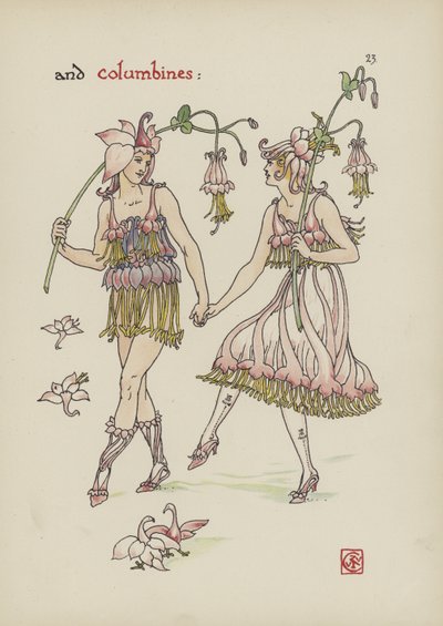 Kwiaty z Ogrodu Szekspira autorstwa Walter Crane
