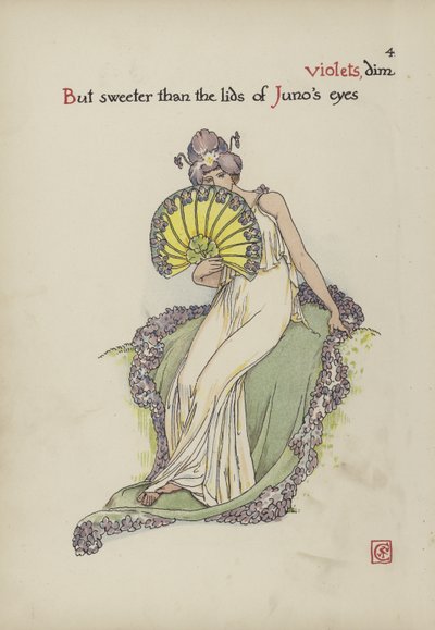 Kwiaty z Ogrodu Szekspira autorstwa Walter Crane