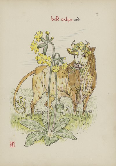 Kwiaty z Ogrodu Szekspira autorstwa Walter Crane