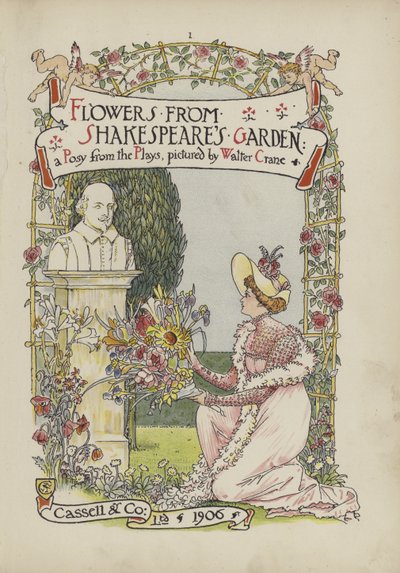 Kwiaty z Ogrodu Szekspira autorstwa Walter Crane