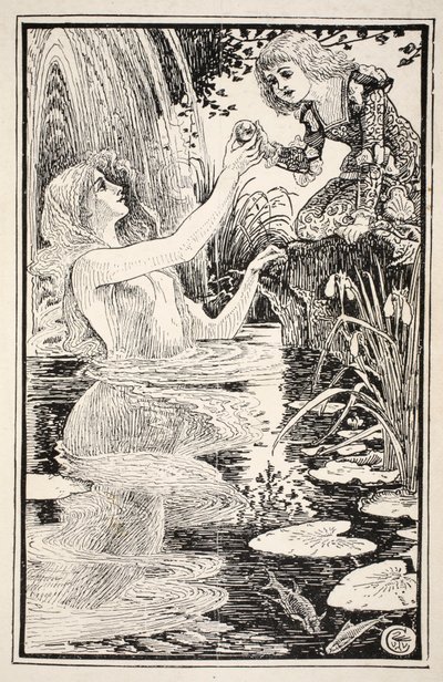 Jestem tu, najdroższy maluchu - jestem twoją własną matką chrzestną", powiedziała Nix-lady, ilustracja z "Mrs Burton Harrison