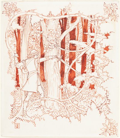 Prinz Charming im Wald autorstwa Walter Crane