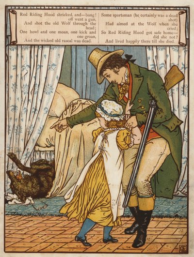 Czerwony Kapturek (kolor lito) autorstwa Walter Crane