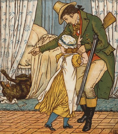 Czerwony Kapturek (kolor lito) autorstwa Walter Crane
