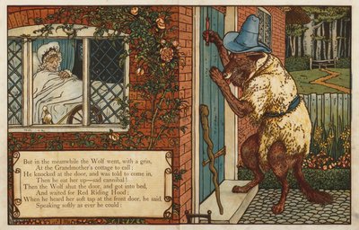 Czerwony Kapturek (kolor lito) autorstwa Walter Crane