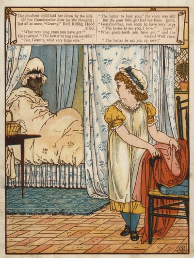 Czerwony Kapturek (kolor lito) autorstwa Walter Crane