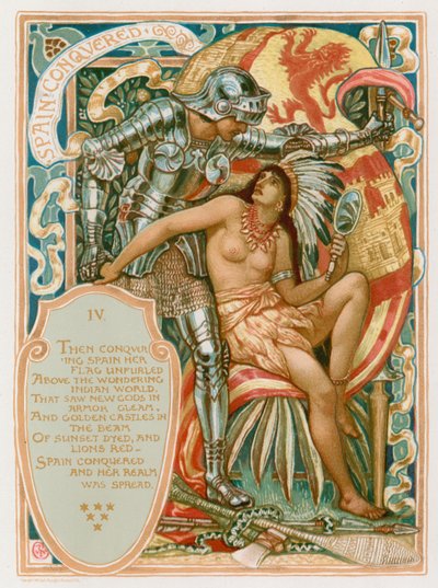 Hiszpania podbita autorstwa Walter Crane