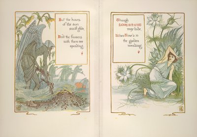 Zachód słońca i miłość we mgle autorstwa Walter Crane