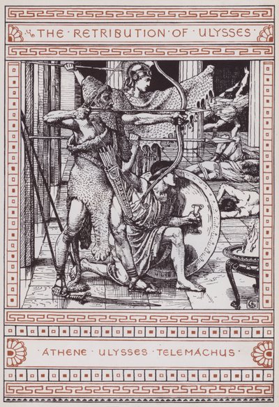 Odpłata Odyseuszowi (rycina) autorstwa Walter Crane