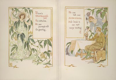 Radość podróżnika i soki w winie autorstwa Walter Crane