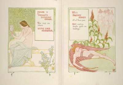 Zwierciadło Wenus i pokojówki autorstwa Walter Crane