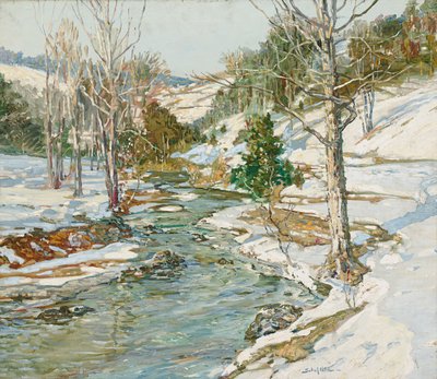 Zbliża się wiosna (olej na płótnie) autorstwa Walter Elmer Schofield