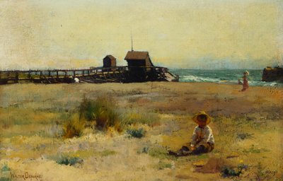Chłopiec na plaży, 1884 autorstwa Walter Frederick Osborne