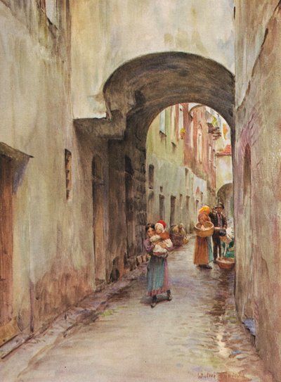 Zaułek w Noli, c1910, 1912 autorstwa Walter Frederick Roofe Tyndale