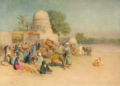 Targ na skraju pustyni, ok. 1905, 1912 autorstwa Walter Frederick Roofe Tyndale