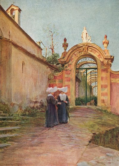Wejście do Villa Centurione, S. Margherita Ligure, c1910, 1912 autorstwa Walter Frederick Roofe Tyndale