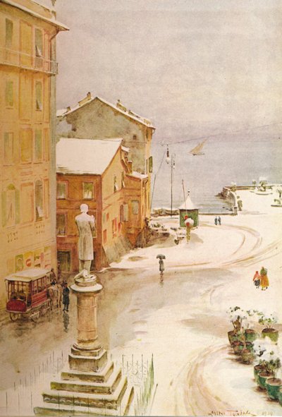 Piazza Mazzini, S. Margherita, c1910, 1912 autorstwa Walter Frederick Roofe Tyndale