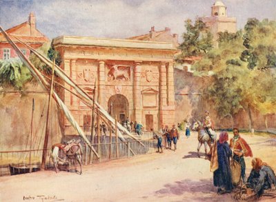 Uchwyt Terraferma, Zara (kolorowa litografia) autorstwa Walter Frederick Roofe Tyndale