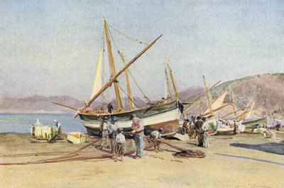 Strand, Sestri Levante (kolor lito) autorstwa Walter Frederick Roofe Tyndale