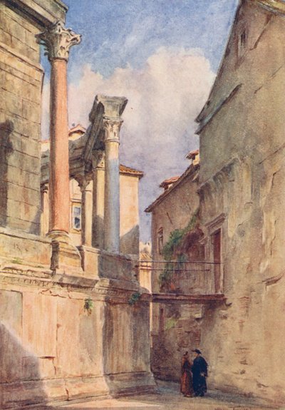 Mauzoleum, Spalato (kolorowa litografia) autorstwa Walter Frederick Roofe Tyndale