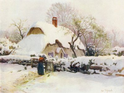 The New Forest: Domek przy Beaulieu Rails, niedaleko East Boldre (kolor lito) autorstwa Walter Frederick Roofe Tyndale