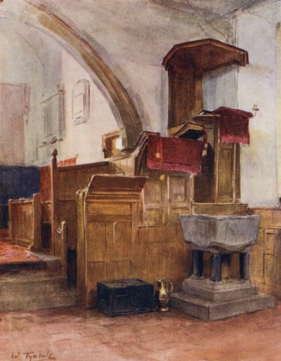 The New Forest: Minstead Church (kolor lito) autorstwa Walter Frederick Roofe Tyndale