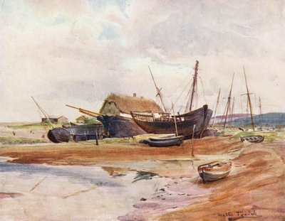 Wessex: Wessex haven (kolorowa litografia) autorstwa Walter Frederick Roofe Tyndale