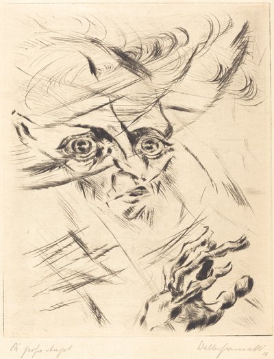 Die Grosse Angst Wielki niepokój, 1918. autorstwa Walter Gramatte